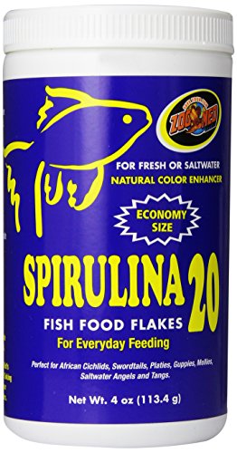 Zoo Med Spirulina 20 Riblja hrana, pahuljica, 4 unče
